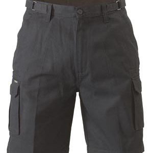 Bisley 8 Pocket Cargo Shorts - Black