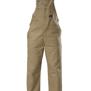 Hard Yakka Cotton Drill Bib and Brace Overall - Khaki