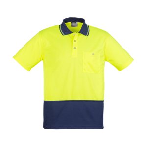 Syzmik Unisex Hi Vis Basic Spliced Polo - Short Sleeve