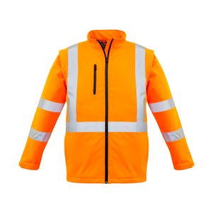Syzmik Unisex Hi Vis 2 in 1 X Back Soft Shell Jacket