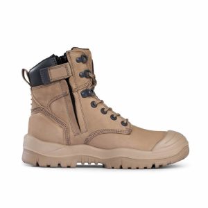 Mongrel Stone Hi Leg Rubber Zip Side Safety Boot