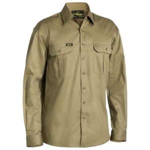 Bisley Original Cotton Drill Shirt - Long Sleeve