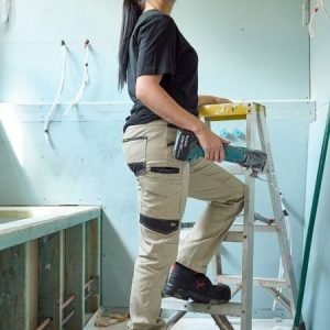 Bisley Women Flx & Move™ Stretch Canvas Elastic Waist Cargo Pants